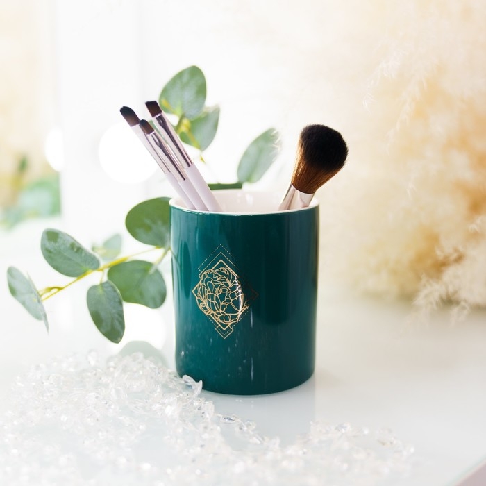 Горшок для цветов с тиснением, &laquo;Роза&raquo;, 8 х 9.5 см