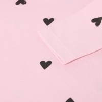 Костюм: футболка и леггинсы Крошка Я "Сердечки", рост 86-92 см