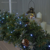 Гирлянда &laquo;Нить&raquo; 20 м, IP44, тёмная нить, 200 LED, свечение белое, 8 режимов, 220 В