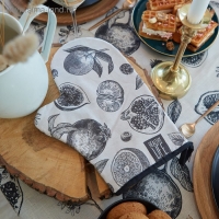 Варежка-прихватка "Healthy life" 20х28см,саржа, 100% хлопок, ватин 250г/м2