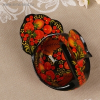 Конфетница &laquo;Лебедь&raquo;, хохлома
