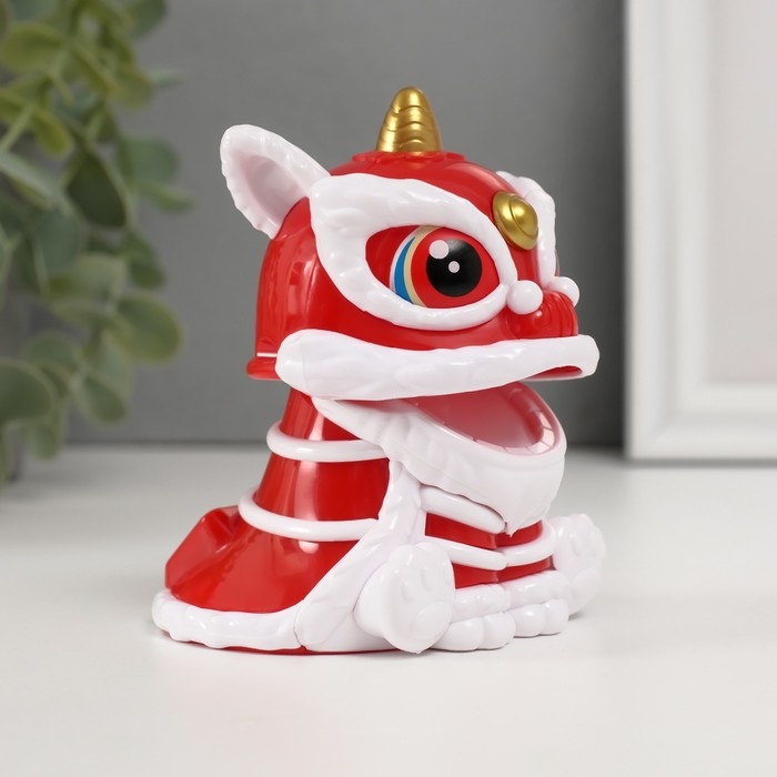 Маятник пластик Маятник пластик "Китайский лев" красно-белый 8,5х7,3х8,5 см