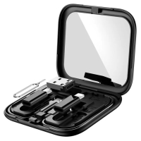 Кабель Hoco U114, Type-C - Type-C,адапт Micro-Type-С/Lightning-Type-C/USB-Type-C,3А, чёрный Кабель Hoco U114, Type-C - Type-C,адапт Micro-Type-С/Lightning-Type-C/USB-Type-C,3А, чёрный