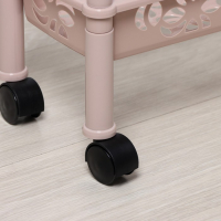 Этажерка напольная 3-х секционная BranQ Prima, на колёсиках, цвет МИКС Этажерка напольная 3-х секционная BranQ Prima, на колёсиках, цвет МИКС