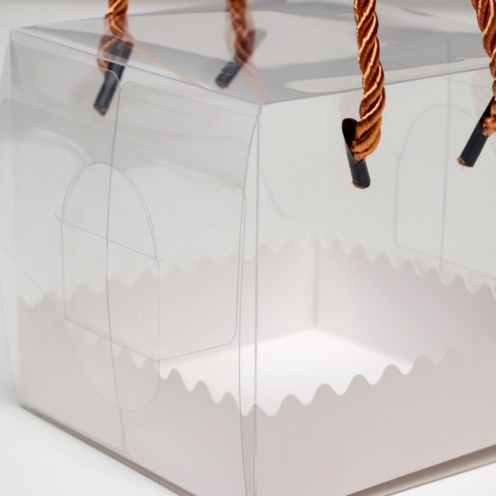 Коробка под рулет, белая 10 х 10 х 10 . Кондитерская упаковка
