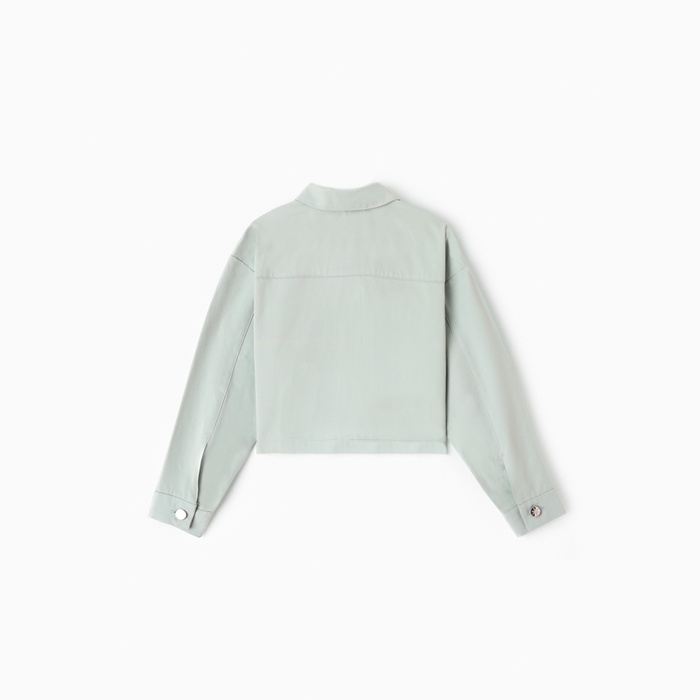 Рубашка для девочки MINAKU: Jeans collection, цвет серо-голубой, рост 146 см