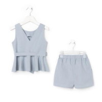 Комплект для девочки (майка и шорты) KAFTAN, р.38 (146-152), голубой Комплект для девочки (майка и шорты) KAFTAN, р.38 (146-152), голубой