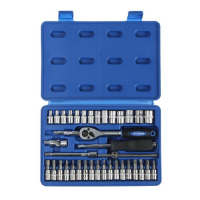 Набор инструментов в кейсе ТУНДРА, автомобильный, CrV, 1/4", 38 предметов Набор инструментов в кейсе ТУНДРА, автомобильный, CrV, 1/4", 38 предметов