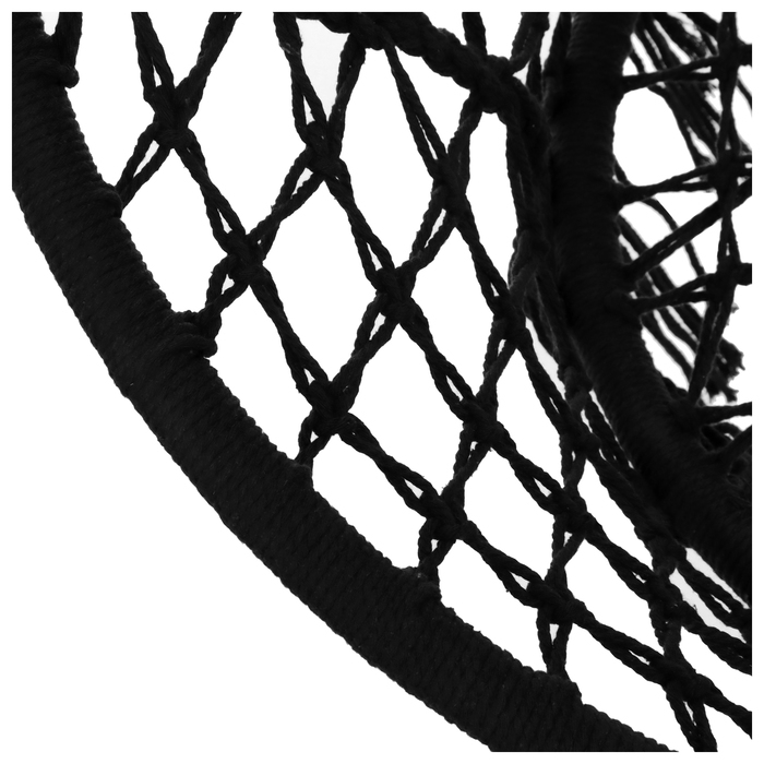 Гамак-кресло maclay, подвесное, плетёное, 60 х 80 см, цвет чёрный Гамак-кресло maclay, подвесное, плетёное, 60 х 80 см, цвет чёрный