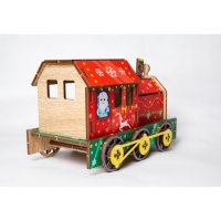 Конструктор на новый год. Сборная модель-поезд «Праздничный паровоз» Конструктор на новый год. Сборная модель-поезд «Праздничный паровоз»