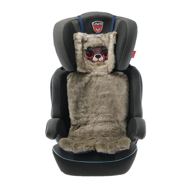 Накидка «АВТОНЯША» для детского автокресла, Мишка, серая Накидка «АВТОНЯША» для детского автокресла, Мишка, серая