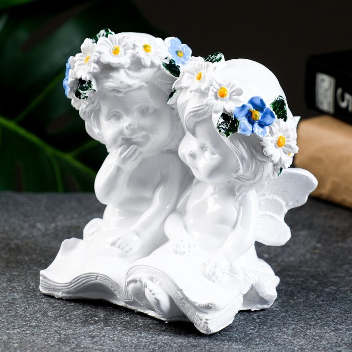 Фигура Фигура "Два ангела с книгой" 12х12см