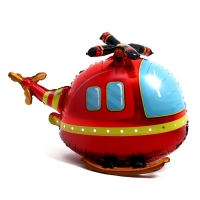 Шар фольгированный 32" &laquo;Большой вертолёт&raquo;, красный