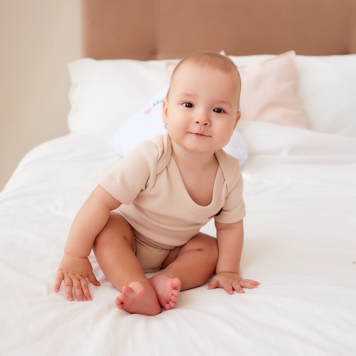 Боди детское MINAKU, цвет бежевый, рост 74-80 см Боди детское MINAKU, цвет бежевый, рост 74-80 см