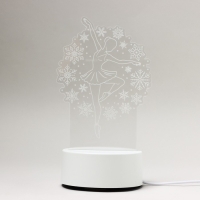 Светильник новогодний из акрила «Новый год: Верь в мечту», 11,7 х 22 см, модель GBV-0122 Светильник новогодний из акрила «Новый год: Верь в мечту», 11,7 х 22 см, модель GBV-0122