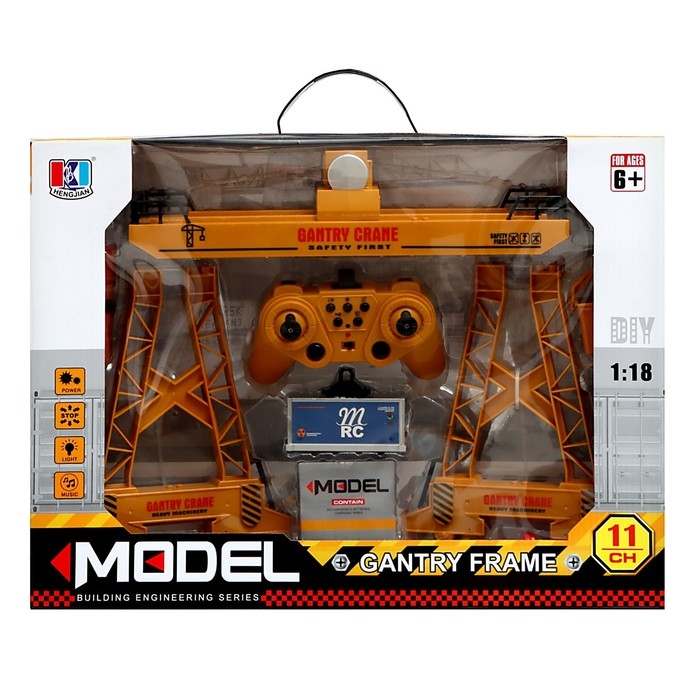 Кран на радиоуправлении &laquo;Козловой&raquo;, работает от аккумулятора