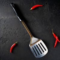 Лопатка Доляна &laquo;Ночь&raquo;, длина 33 см, с отверстиями