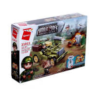 Конструктор Военная зона &laquo;Джип&raquo;, 3 минифигуры и 264 детали