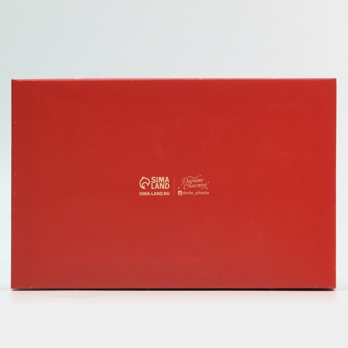 Коробка для десерта «Счастливого НГ», 22 х 8 х 13,5 см, Новый год Коробка для десерта «Счастливого НГ», 22 х 8 х 13,5 см, Новый год