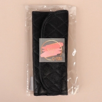 Набор кистей для макияжа, 7 предметов, чехол на кнопке, цвет чёрный