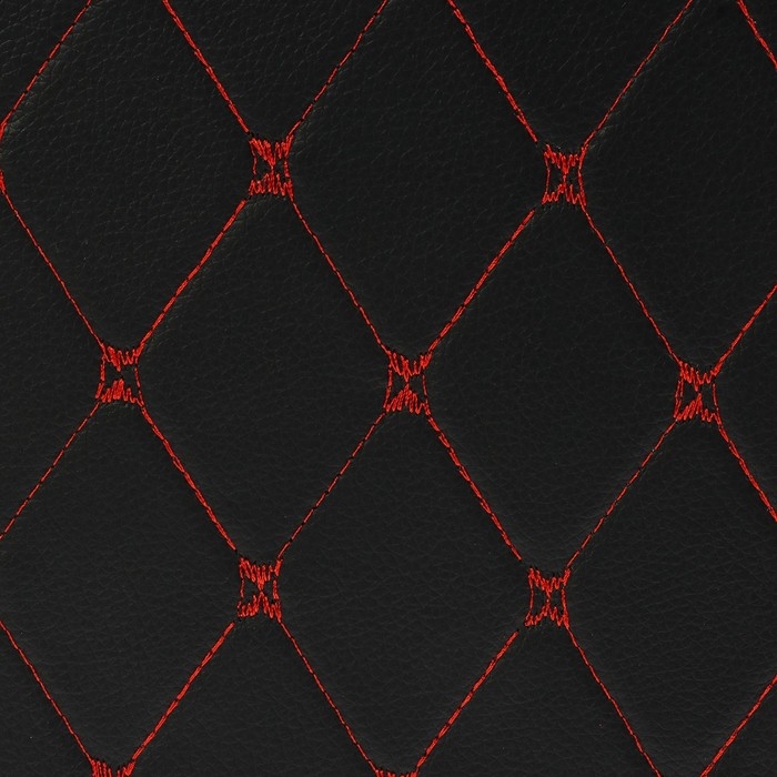 Органайзер кофр в багажник, 67 х 30 х 31 см, экокожа, черный-красный