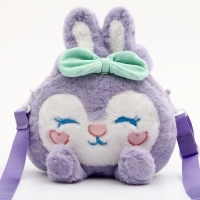 Сумка детская &laquo;Зайка&raquo; с бантиком, 18 см, цвет фиолетовый