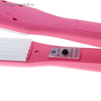 Щипцы-гофре Luazon LF-17, 45 Вт, керамическое покрытие, 35х80 мм, 160°C, розовые Щипцы-гофре Luazon LF-17, 45 Вт, керамическое покрытие, 35х80 мм, 160°C, розовые