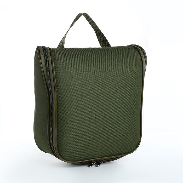 Косметичка-несессер на молнии, цвет хаки Косметичка-несессер на молнии, цвет хаки