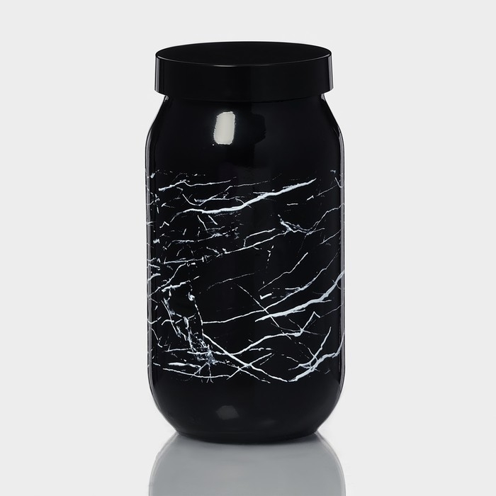 Банка стеклянная для сыпучих продуктов &laquo;Марбл&raquo;, 1 л