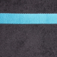 Полотенце махровое Love Life "Самум" 70*140 см, серый, синий, 100% хл, 450 гр/м2