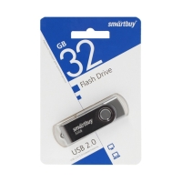 Флешка Smartbuy Twist, 32 Гб, USB 2.0, чт до 25 Мб/с, зап до 15 Мб/с, черная Флешка Smartbuy Twist, 32 Гб, USB 2.0, чт до 25 Мб/с, зап до 15 Мб/с, черная