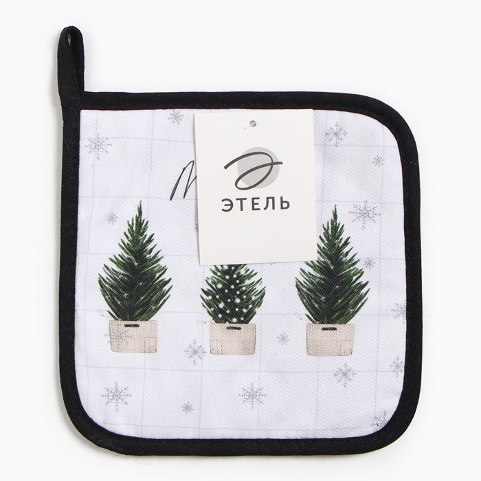 Прихватка Прихватка "Happy New Year" 19х19см, саржа, 100% х/л,ватин 250г/м2