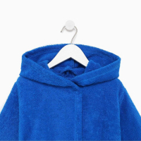Халат махровый детский, размер 30, цвет синий, 340 г/м2 хлопок 100% с AIRO Халат махровый детский, размер 30, цвет синий, 340 г/м2 хлопок 100% с AIRO