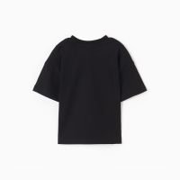 Футболка для мальчика, цвет черный, рост 122 см