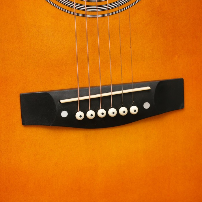 Гитара акустическая, цвет санберст, 104см, с вырезом