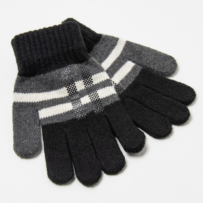 Перчатки детские, цвет чёрный, размер 18 Перчатки детские, цвет чёрный, размер 18