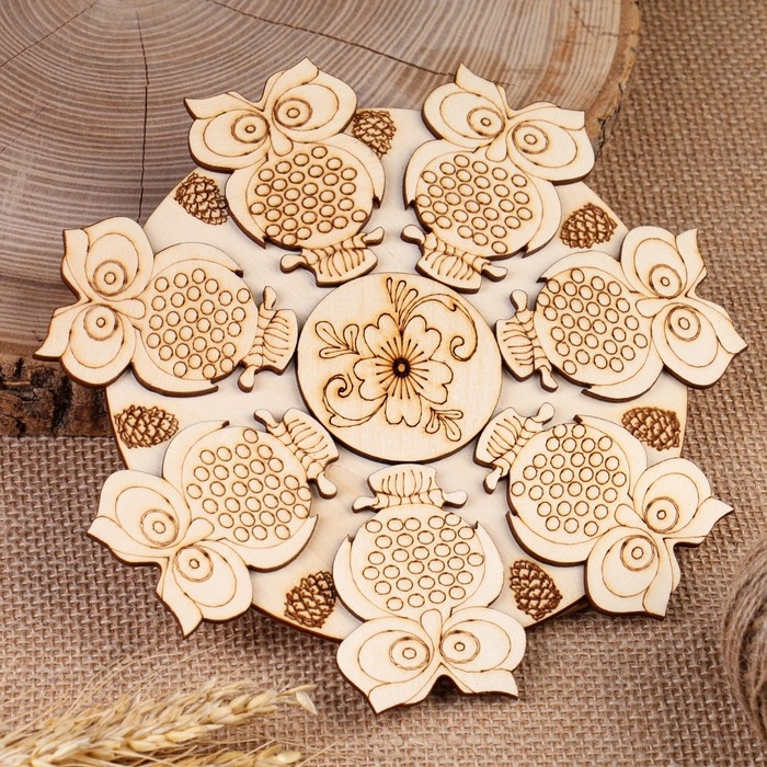 Подставка под горячее &laquo;Совы&raquo;, D=20 см, можжевельник