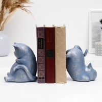 Держатель-подставка для книг "Два кота" набор 2шт, 15см Держатель-подставка для книг "Два кота" набор 2шт, 15см