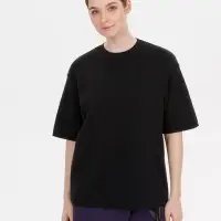 Джемпер с коротким рукавом Siluetti Volumica, черный, размер M/L Джемпер с коротким рукавом Siluetti Volumica, черный, размер M/L