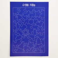 Пазлы фигурные деревянные на новый год &laquo;Змея.Зимние игры&raquo;, 44 элементов, символ года 2025