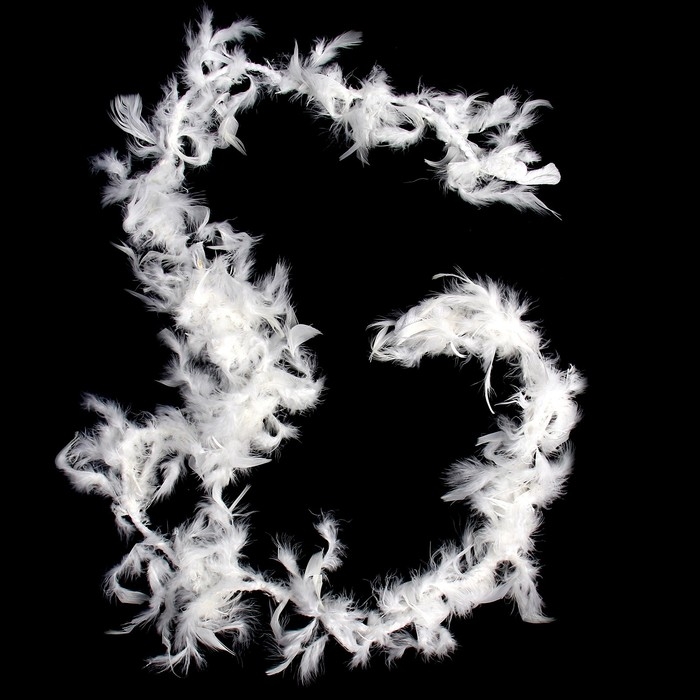 Карнавальный шарф, 1,8 метра, цвет белый