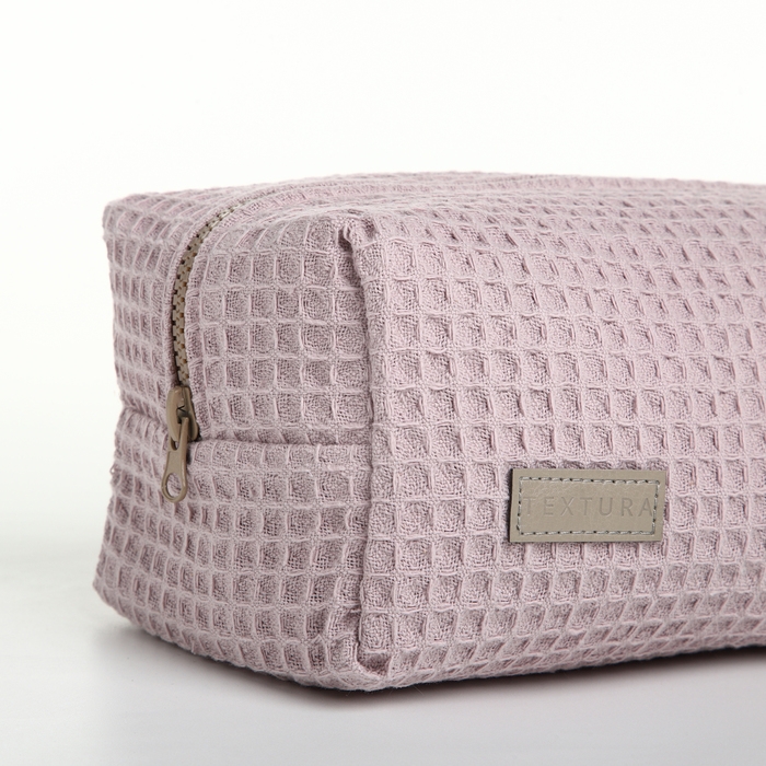 Косметичка на молнии TEXTURA, цвет розовый Косметичка на молнии TEXTURA, цвет розовый