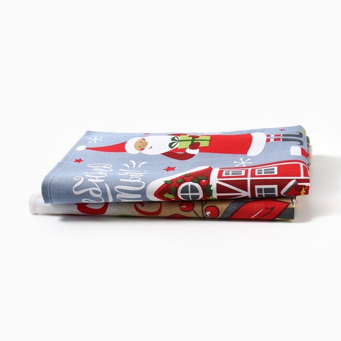 Набор кухонных полотенец Доляна &laquo;Дом там где сердце&raquo; 35х60см-2шт, 100% хл