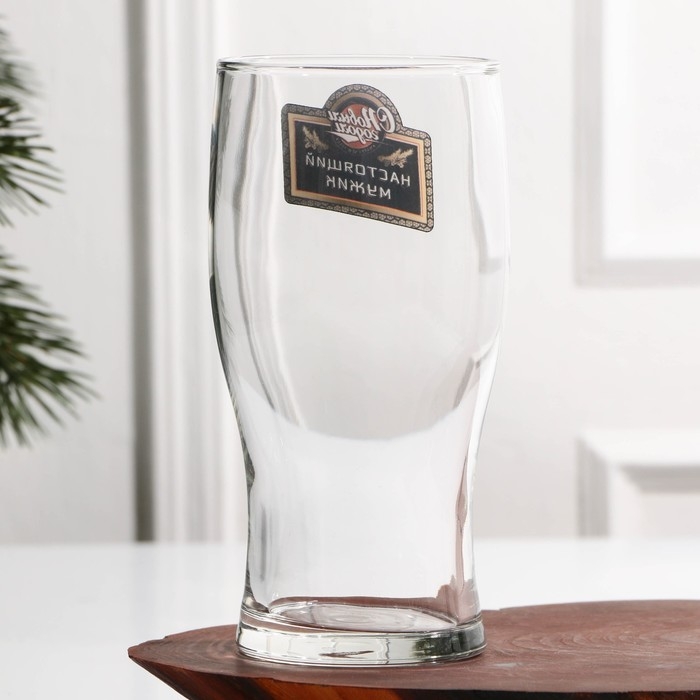 Пивной бокал &laquo;Настоящий мужик&raquo;, 500 мл, деколь