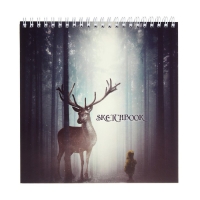 Скетчбук 190 х 190 мм, 60 листов на гребне "В объятии природы", обложка мелованный картон, твёрдая подложка, блок 100 г/м² Скетчбук 190 х 190 мм, 60 листов на гребне "В объятии природы", обложка мелованный картон, твёрдая подложка, блок 100 г/м²