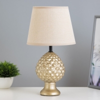 Настольная лампа "Мухамера" Е27 40Вт золото 19х19х37см RISALUX