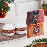 Набор 2 бомбочки "Роза, Персик" и 2 мыла "Апельсин-Корица-Кофе, Брусника" Набор 2 бомбочки "Роза, Персик" и 2 мыла "Апельсин-Корица-Кофе, Брусника"