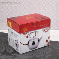 Чайник из нержавеющей стали «Жуан», 1 л, металлическое сито, цвет хромированный Чайник из нержавеющей стали «Жуан», 1 л, металлическое сито, цвет хромированный