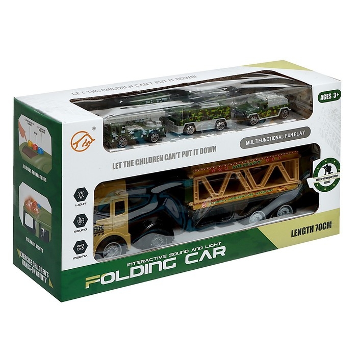 Грузовик инерционный «Армия», трансформируется, свет, звук Грузовик инерционный «Армия», трансформируется, свет, звук