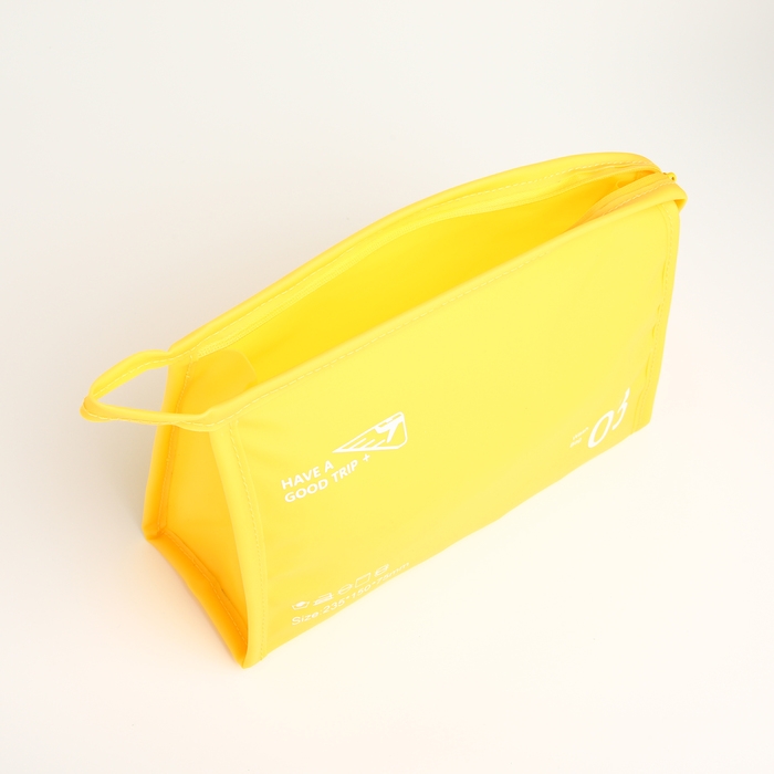 Косметичка на молнии, цвет жёлтый